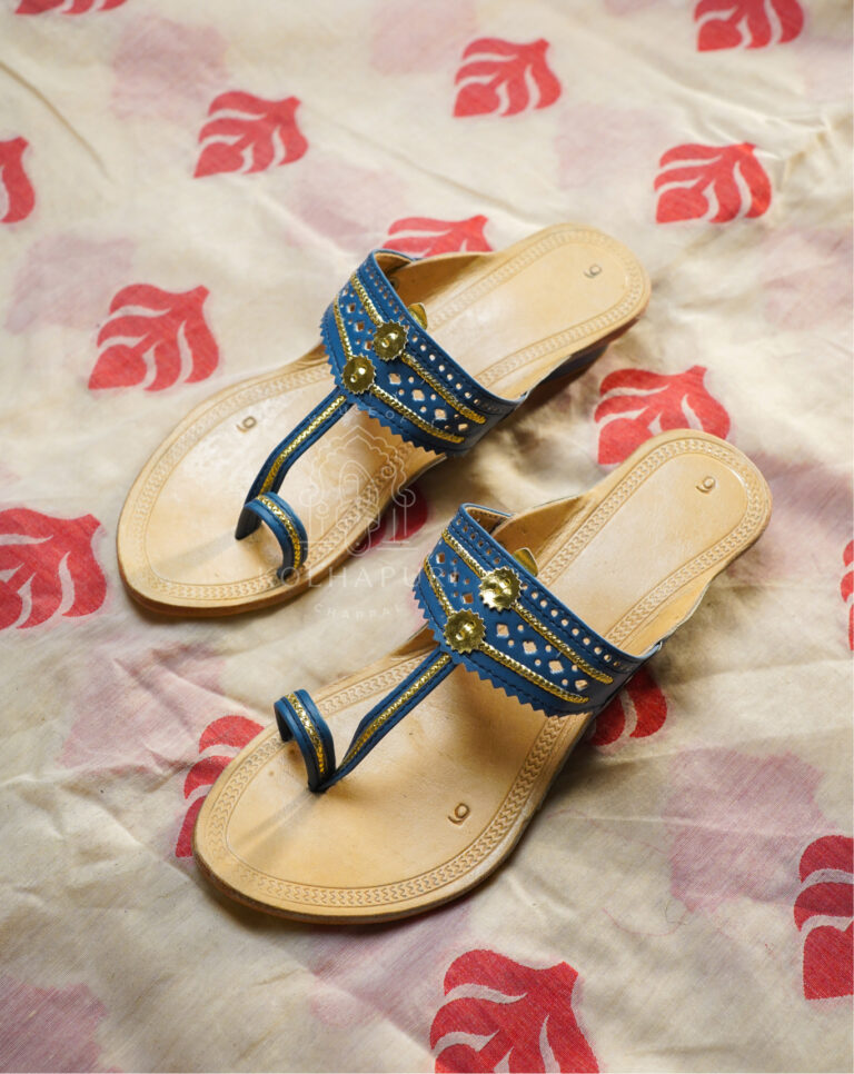 rang de kolhapuri chappal (green) (copy)