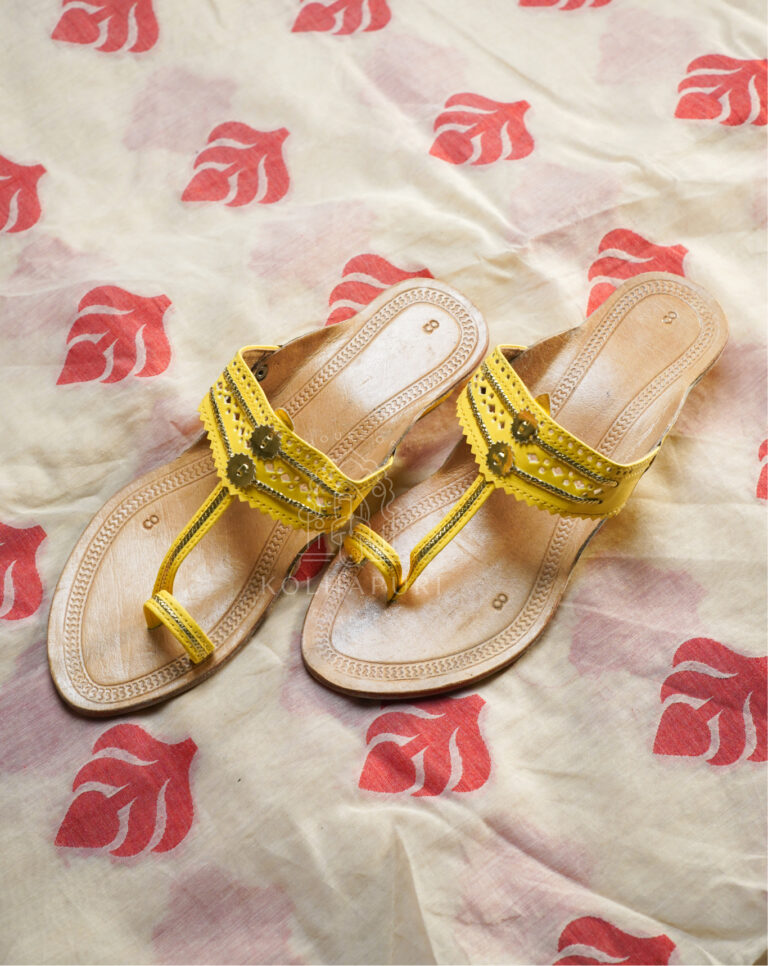 rang de kolhapuri chappal (blue) (copy)